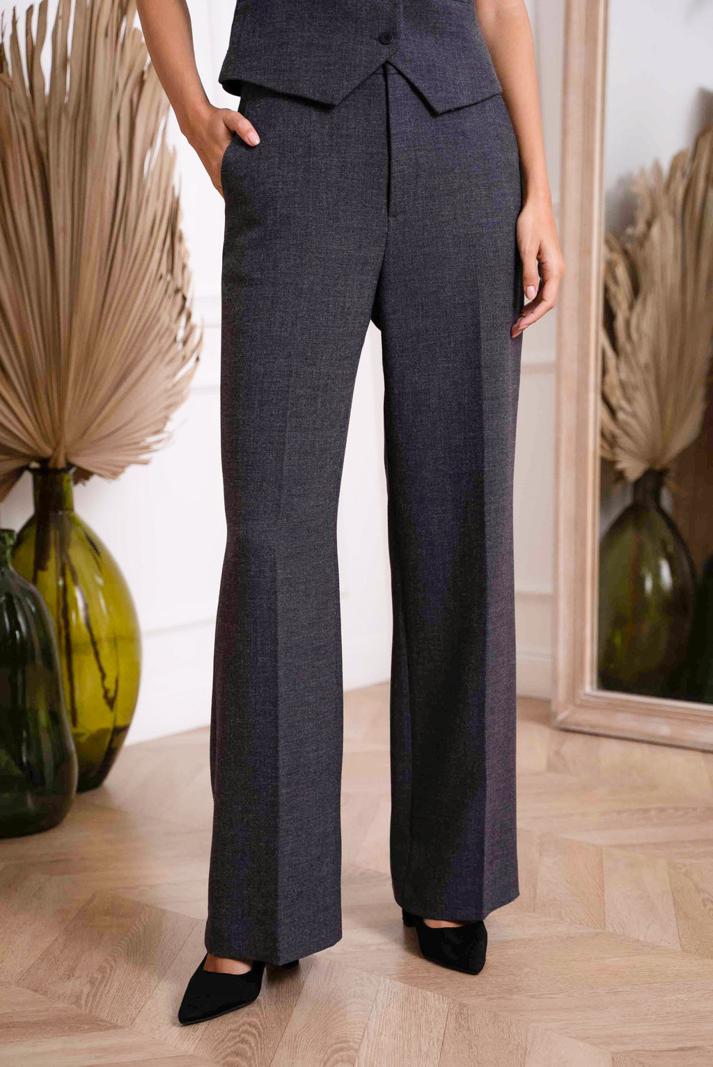 Gia Grey Tailored Trousers