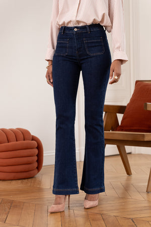 Bootcut flare deep blue jeans