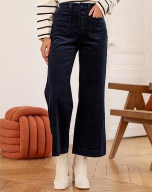 Navy cord velvet pants