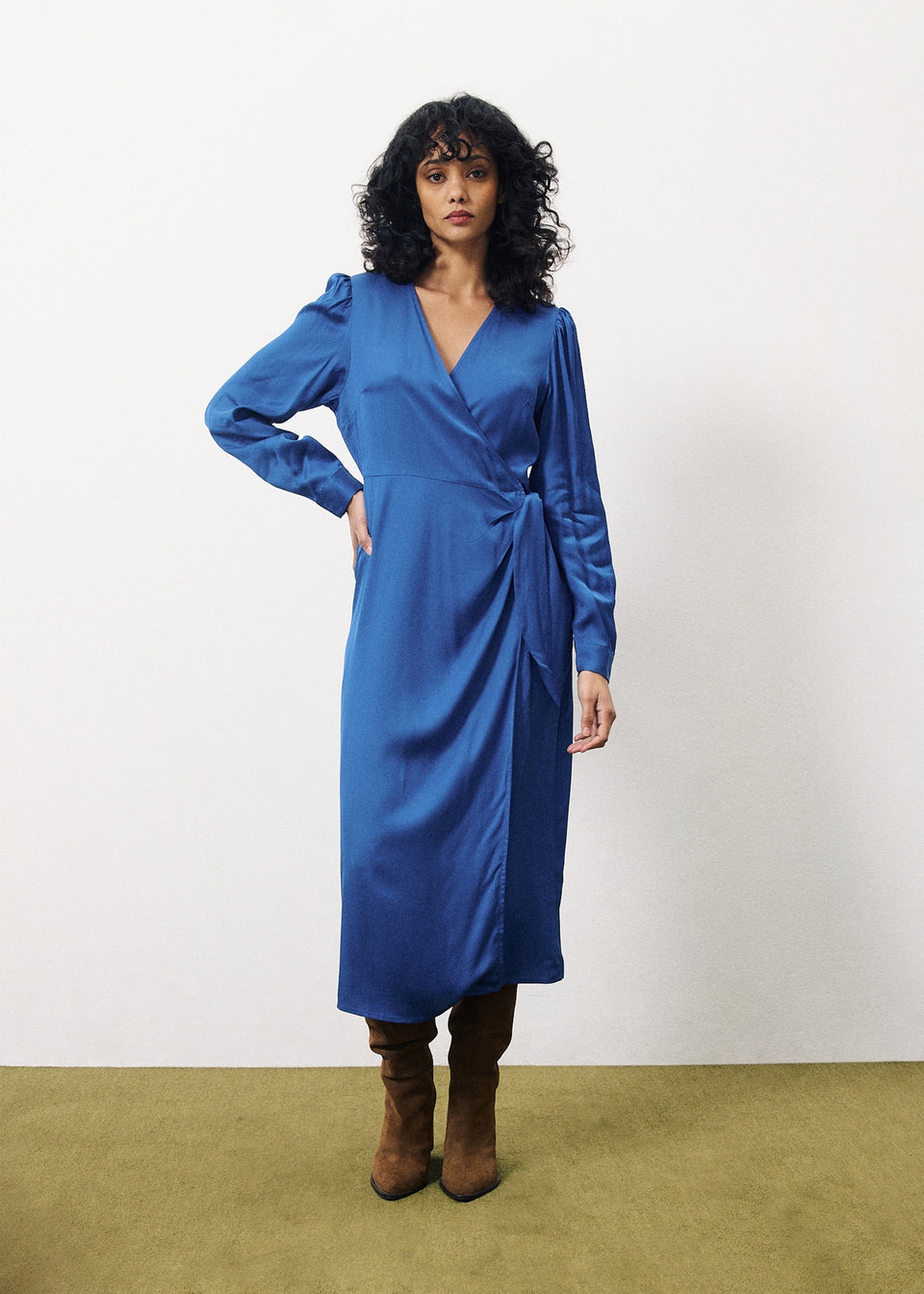 Blue Wrap Dress