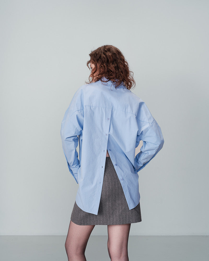 Blue lavender Oversized Shirt