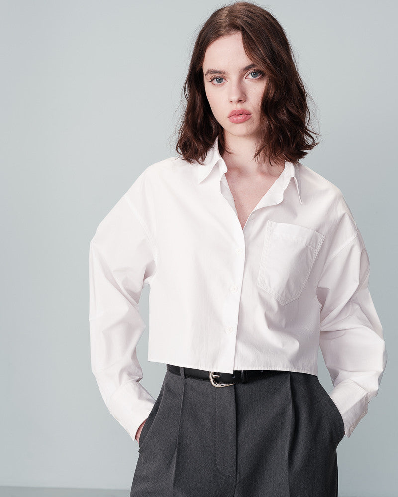 100% cotton Cropped Shirt